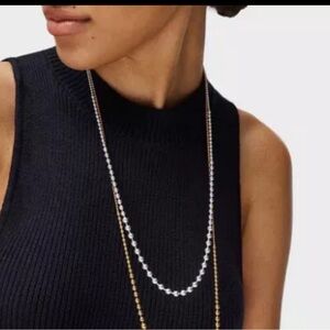 Long necklace sterling silver 925